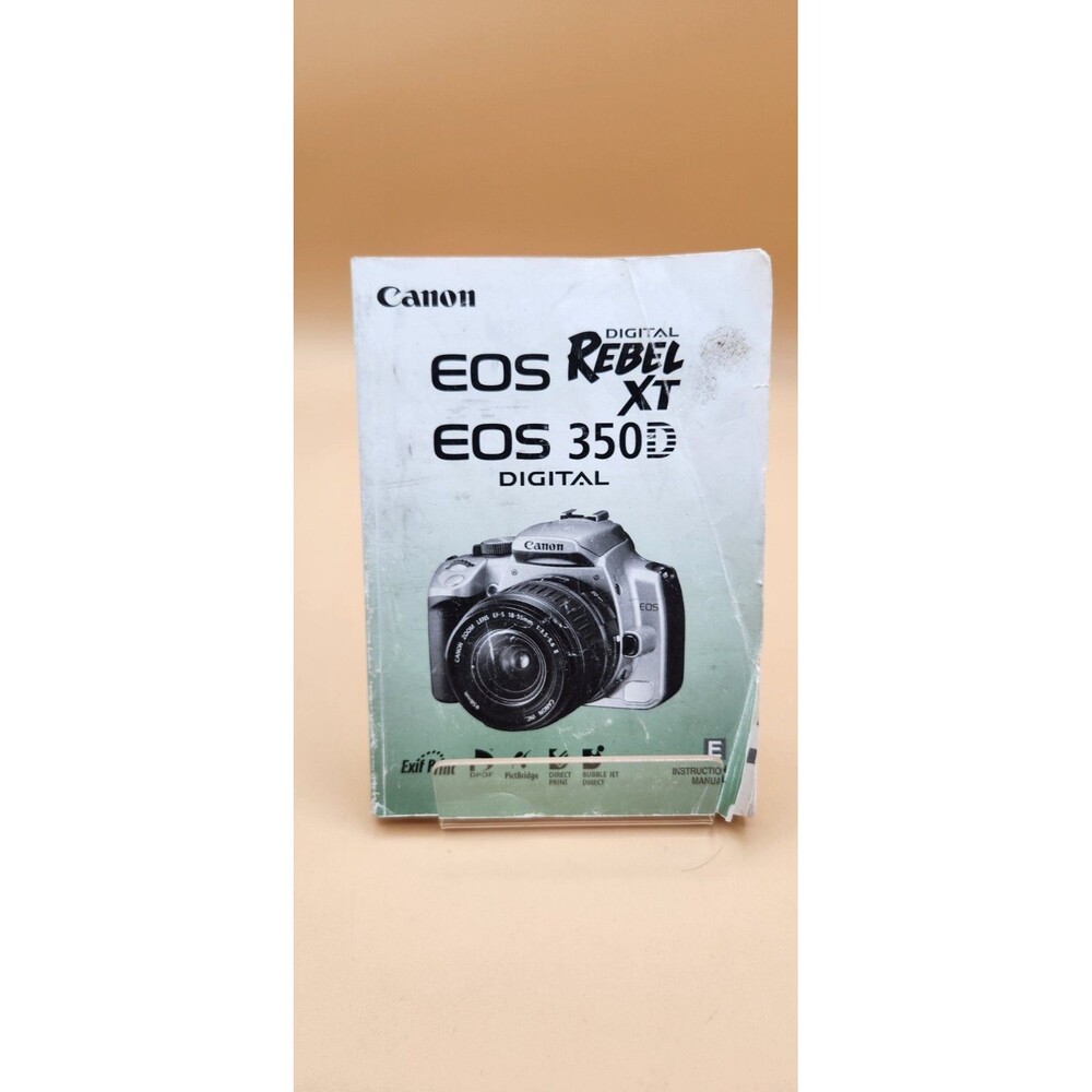 Canon EOS Digital Rebel XT / 350D Camera Instruction Manual / Guide In English